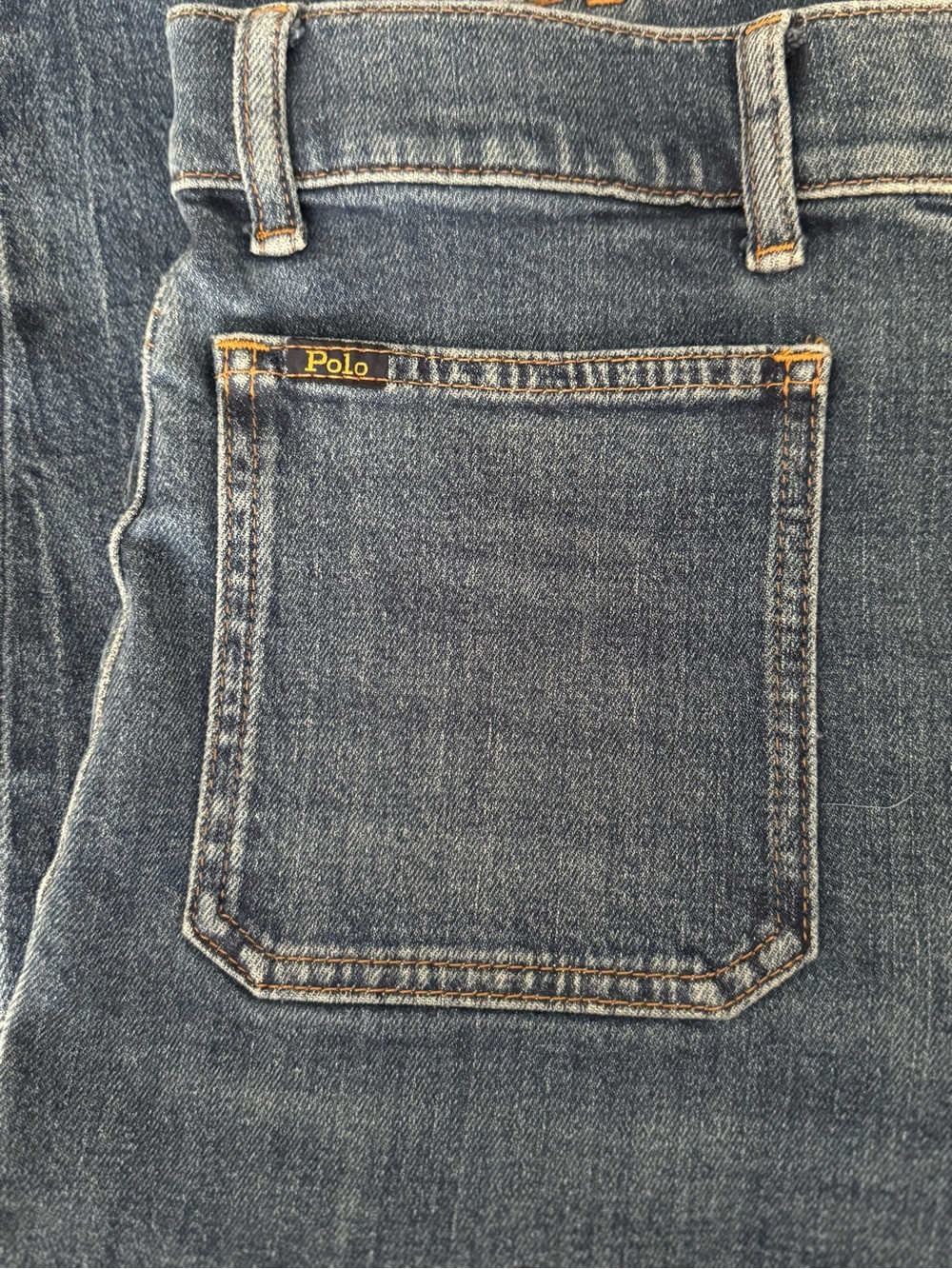 Polo Ralph Lauren Patch Pocket Raw Hem Jeans / Medium Wash / Size 28R - Picture 3 of 7